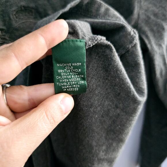 L-RL Lauren Active Ralph Lauren Vintage Long Sleeve Embroidered Crest size XL - Picture 6 of 8